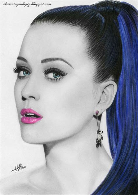 Drawing Portrait Katy Perry By Isabel Mr On Deviantart Katy Perry
