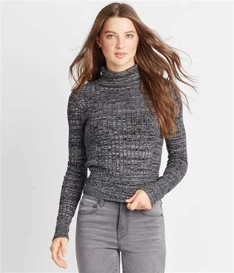 Marled Bodycon Turtleneck Sweater