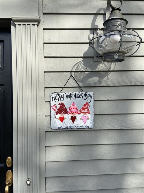 Valentines Day Slate Sign Valentines Day Door Etsy