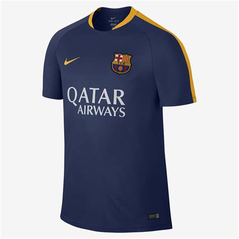 Nike Fc Barcelona Flash Training Shirt Loyal Blue University Gold