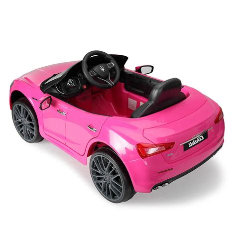 Pink 12v Maserati Ghibli Kids  Ride On