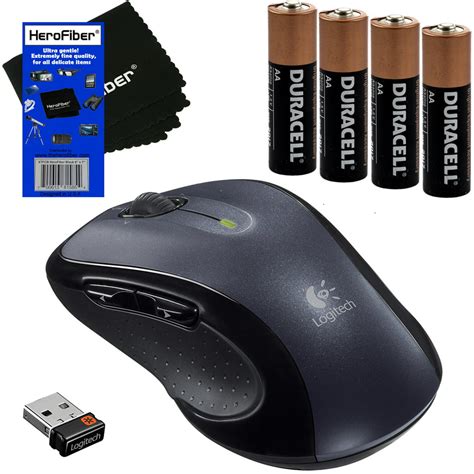Logitech M510 Wireless Mouse Black 4 Aa Alkaline Batteries