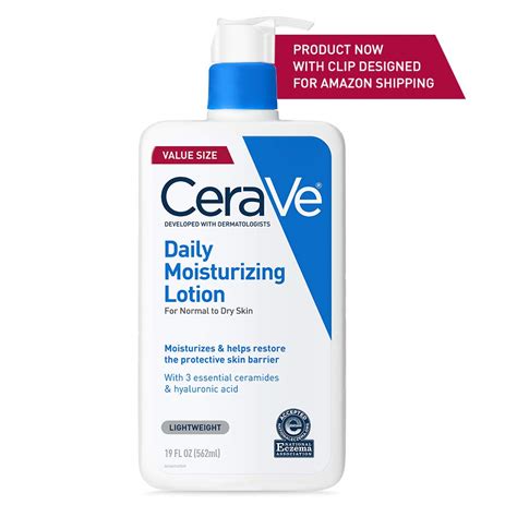 It's made with a special blend of three essential ceramides and hyaluronic acid. CeraVe Daily Moisturizing Lotion 19 Ounce Face & Body ...