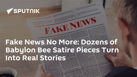First As Farce Then As Tragedy Dozens Of Babylon Bee Satire Pieces