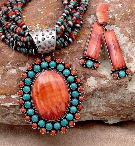 Native American Jewelrybeautiful Is It Coral Coral And Turquoise