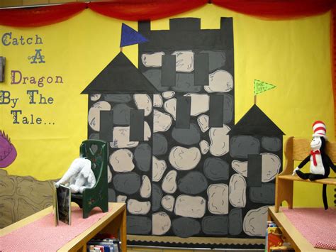 Inspire your classroom with our decorations! Easy castle for bulletin board. (With images) | Castle ...