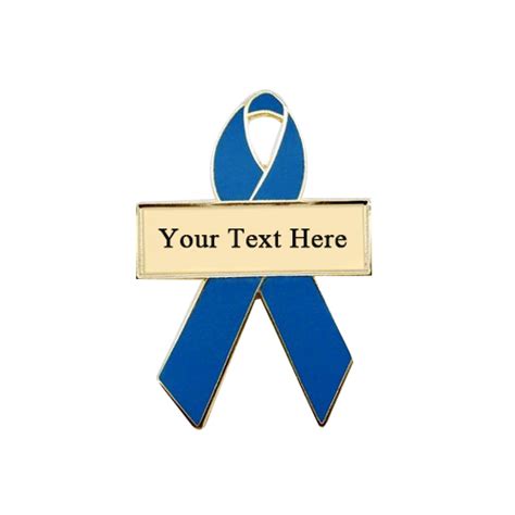 Teal Personalized Cause Awareness Ribbon Pins