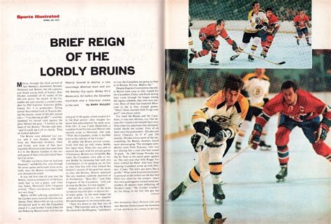 1971 426 Sports Illustrated Hockey Magazine Derek Sanderson Boston