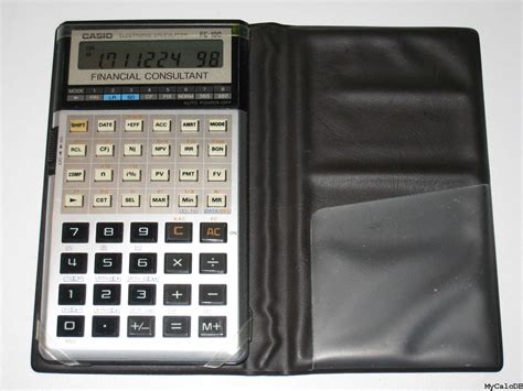 100 or one hundred (roman numeral: MyCalcDB : Calculator Casio FC-100 aka FINANCIAL ...