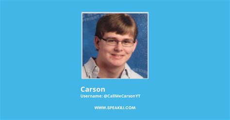 Carson Twitter Followers Statistics Analytics Speakrj Stats