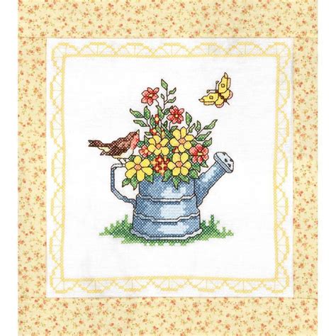Maybe you would like to learn more about one of these? Stamped Cross Stitch Quilt Blocks 15"X15" 6/Pkg-Spring ...