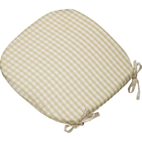 ✅ browse our daily deals for even more savings! Gingham Check Tie On Seat Pad 16" x 16" Kitchen Outdoor ...