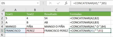 Función Concatenar En Excel Siempre Excel