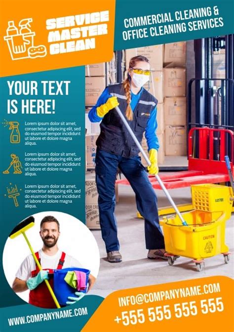 Cleaning Services Poster Commercial Cleaning Commercial Cleaning
