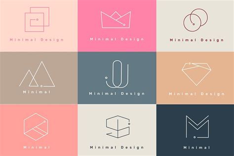 colorful minimal design logo collection vectors free image by busbus logo