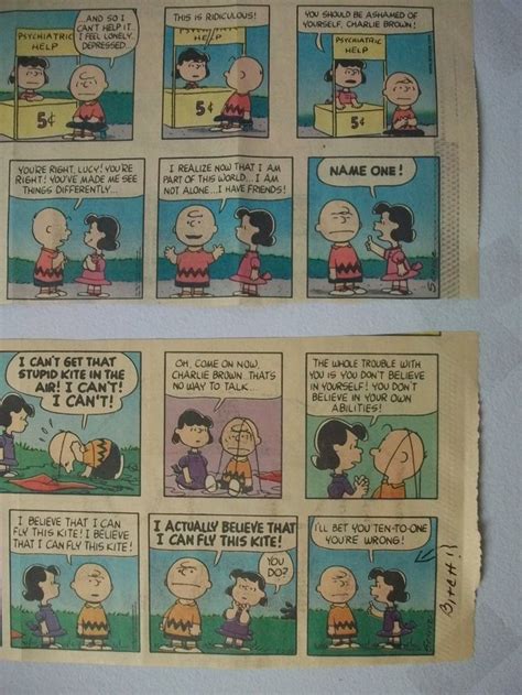 Peanuts — Lucy Van Pelt And Charlie Brown Via Lucy Van Pelt