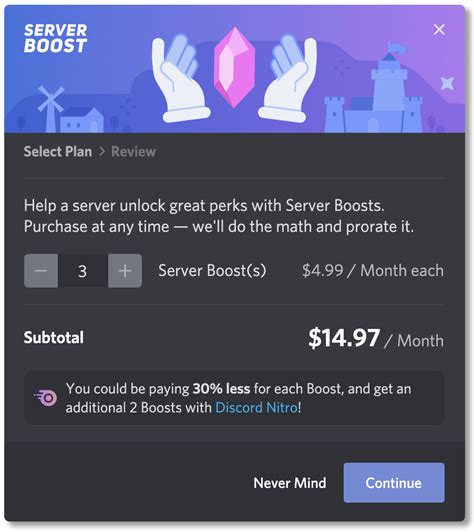 Server Boosting Buy A Level Discord