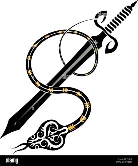 Tattoo Snake And Sword Vector Art Stock Vector Image And Art Alamy