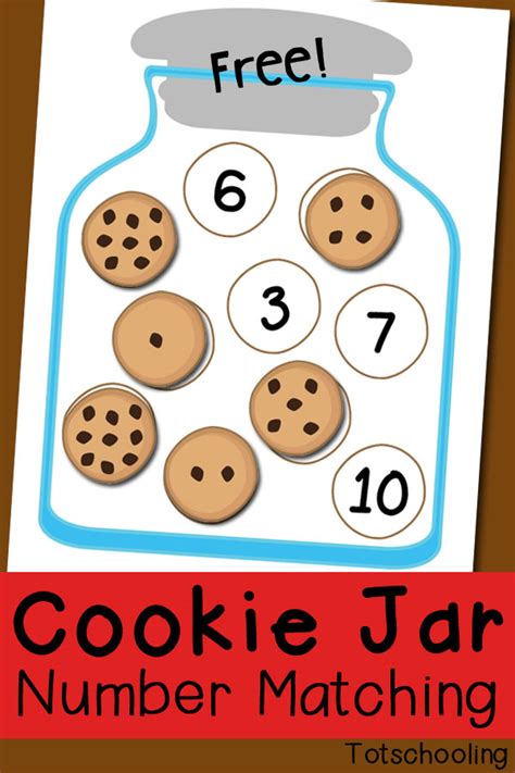 Free Cookie Jar Number Matching Printables And Game