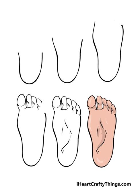 Foot Drawing How To Draw A Foot Step By Step