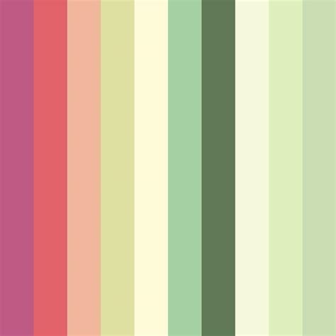 Collection Color Palette Pastel Flat Vector Illustration Include The