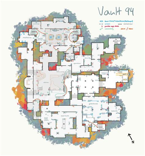 Vault 94 Maps One For Normal Exploration One For Daily Ops Fo76
