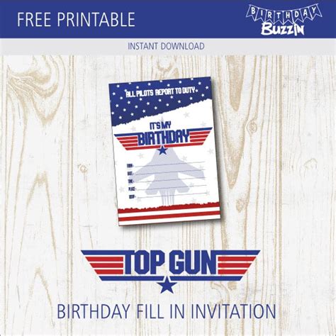 Top Gun Printables