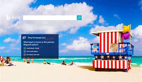 Bing Homepage Quiz An Exceptional Feature Of Bing