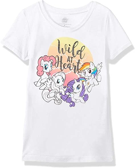My Little Pony Girls Big Mlp Graphic Cap Sleeve T Shirt