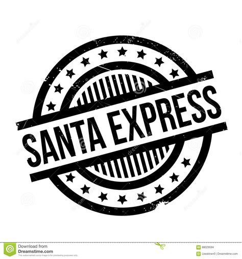Santa Express Rubber Stamp Stock Illustration Illustration Of Explicit