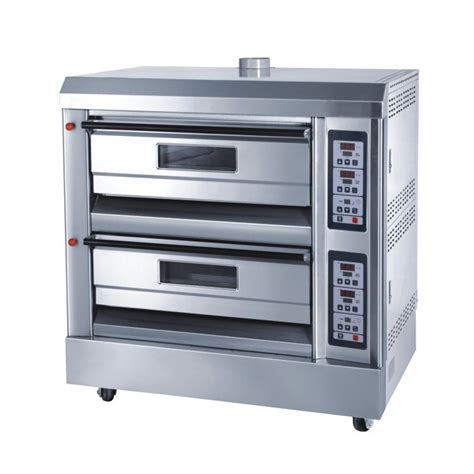 2 Decks 150w 350℃ Front Ss Commercial Gas Pizza Oven Tt O38cp
