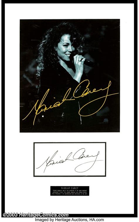 We did not find results for: Mariah Carey - Music Memorabilia Autograph, Autograph Used ...