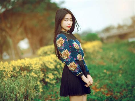 Brunette Model Asian Girl Fashion Hd Desktop Wallpaper Widescreen