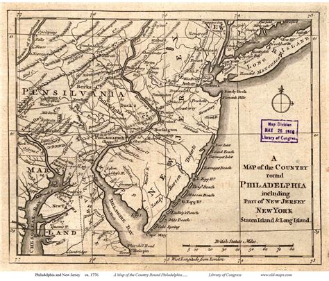 New Jersey 1776 Old State Map Reprint Etsy