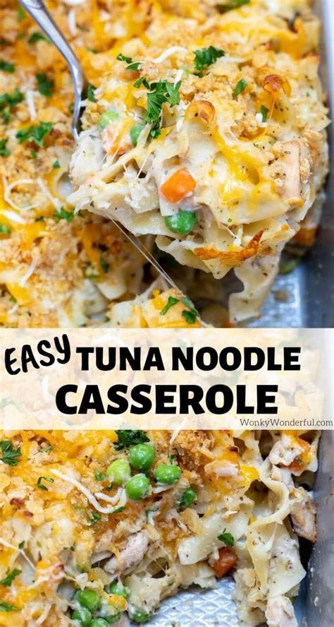 Easy Tuna Casserole Recipe Wonkywonderful