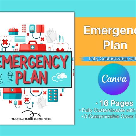 Daycare Emergency Plans Customizable With Canva Perfect For Etsy