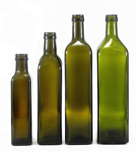 Food Grade Dark Green Dorica Olive Oil 250ml Glass Oil Bottle High