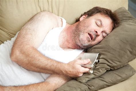 Alcoholic Passed Out Drunk Stock Image Image Of Indoors 33222649