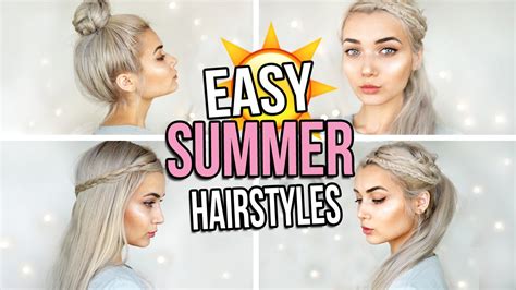 When it comes to summer, your hair gets a lot of heat from the sun. CUTE & EASY BRAIDED SUMMER HAIRSTYLES - YouTube