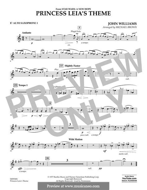 Princess Leias Theme By J Williams Sheet Music On Musicaneo