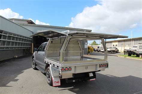 Ute canopies are designed to fit onto an existing single or dual cab ute tray. Ford Ranger Aluminium Canopy | Ute canopy, Slide in camper ...