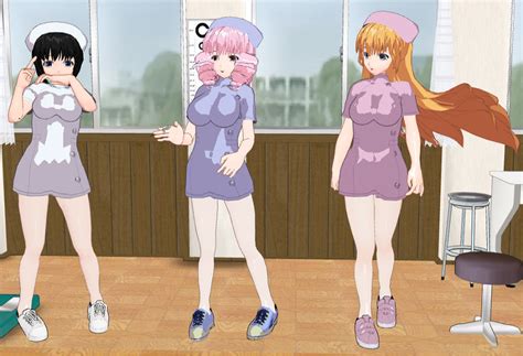 Katawa Shoujo Girls Nurses By Quamp On Deviantart