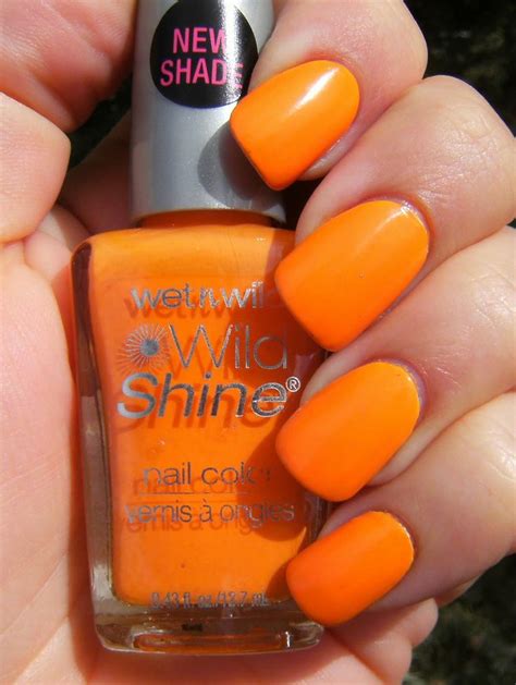 Wet N Wild Wild Shine Sunny Side Up Wet N Wild Orange Nails Nail Polish Collection