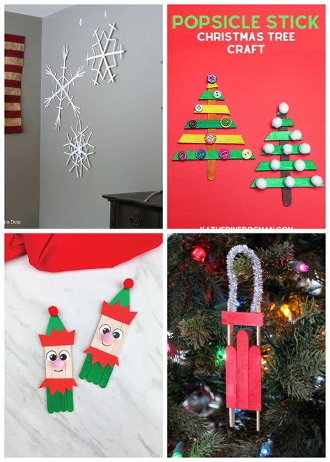 The Best Christmas Popsicle Stick Crafts For Kids Champagne And