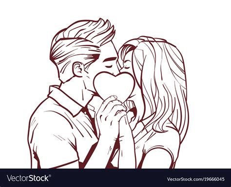 Couple Kissing Sketch Pic Max Installer