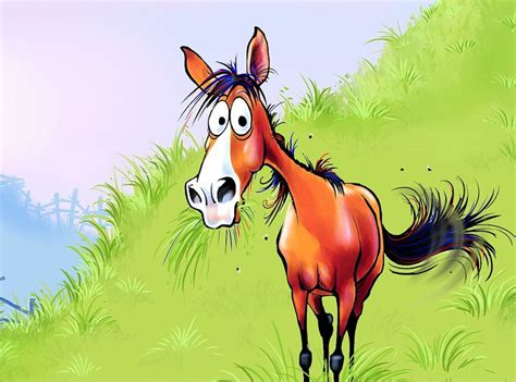More images for how to draw a mustang horse » Fergus the Horse - Horse Cartoons by Jean Abernethy ...
