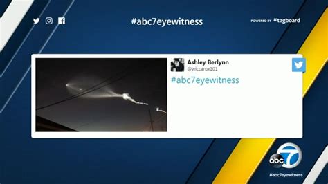 Spacex Rocket Launch Lights Up Southern California Sky Abc7 Los Angeles