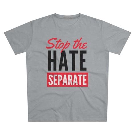 Stop The Hate Separate T Shirt Revolt Noir