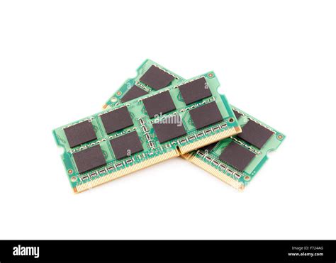 Laptop Ram Memory Modules Isolated On White Stock Photo Alamy