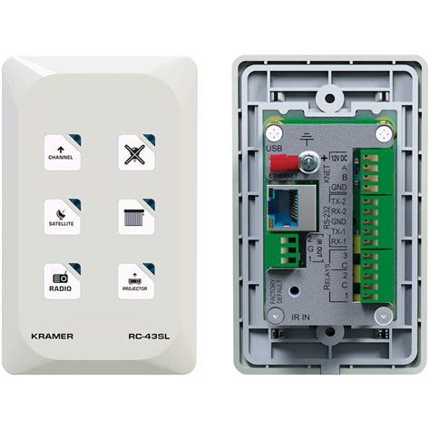 Kramer 6 Button Touch Sensitive Ethernet Control Keypad Rc 43sl